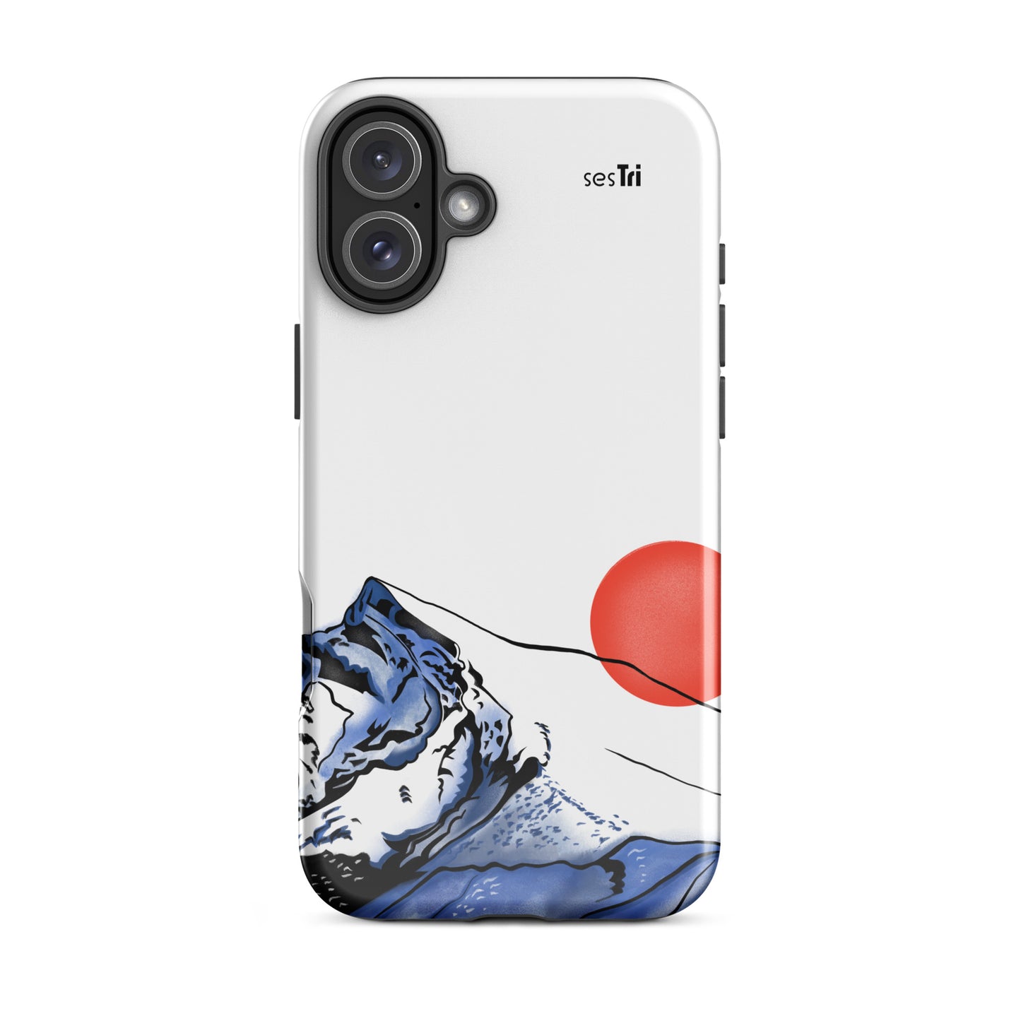 Pevné dvojvrstvové púzdro na iPhone® Kriváň so slnkom