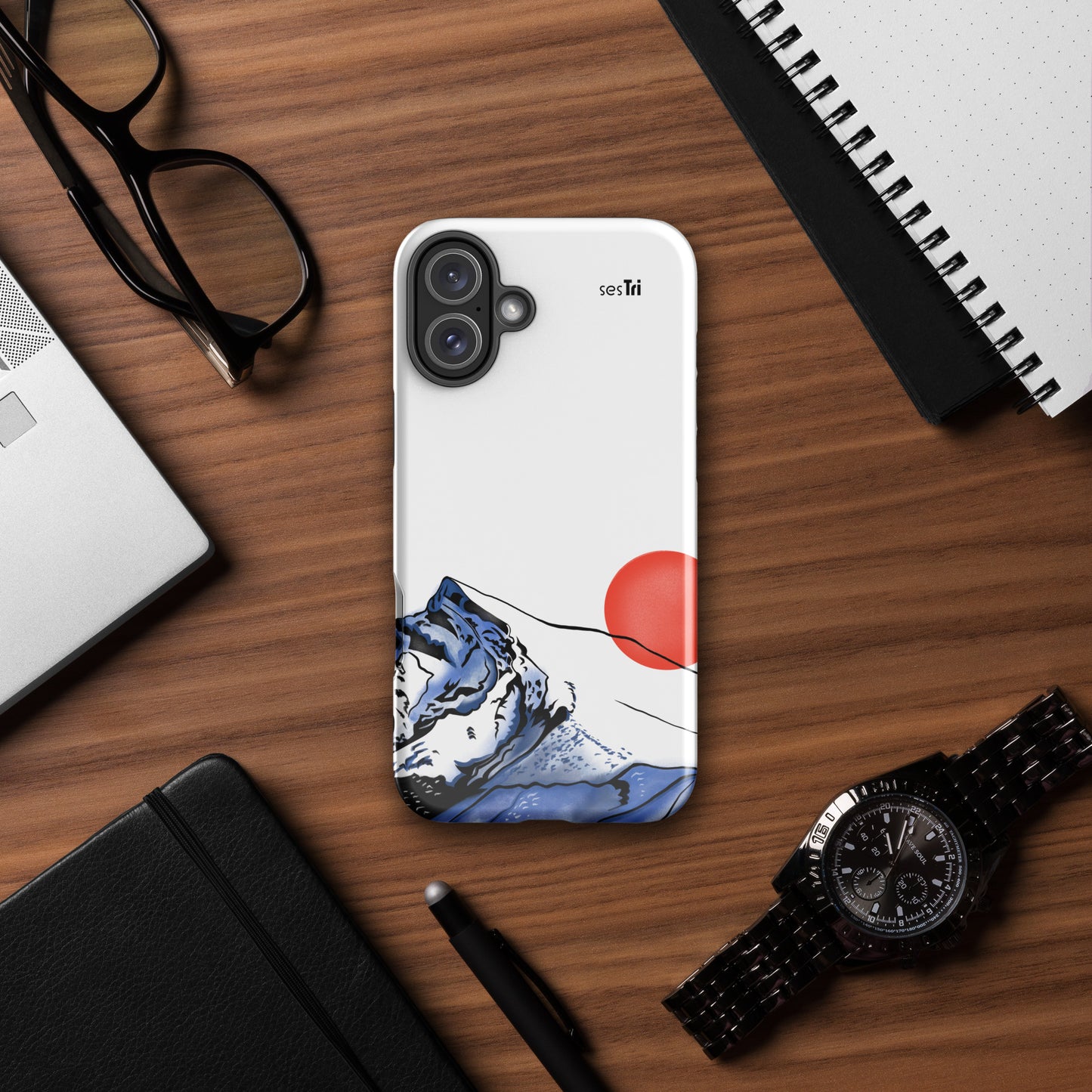 Pevné dvojvrstvové púzdro na iPhone® Kriváň so slnkom