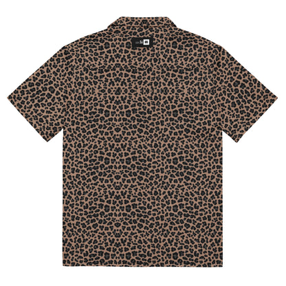 Oversized Button Shirt Leopard