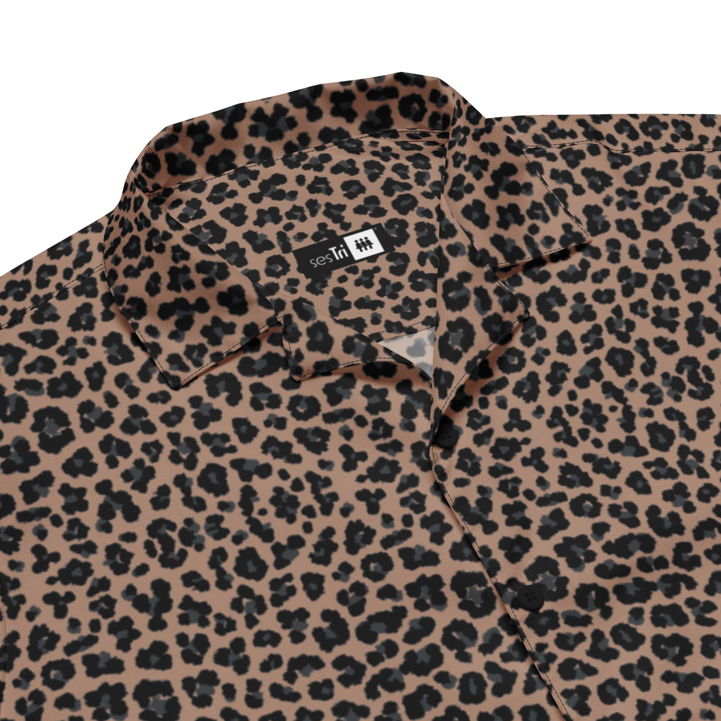 Oversized Button Shirt Leopard