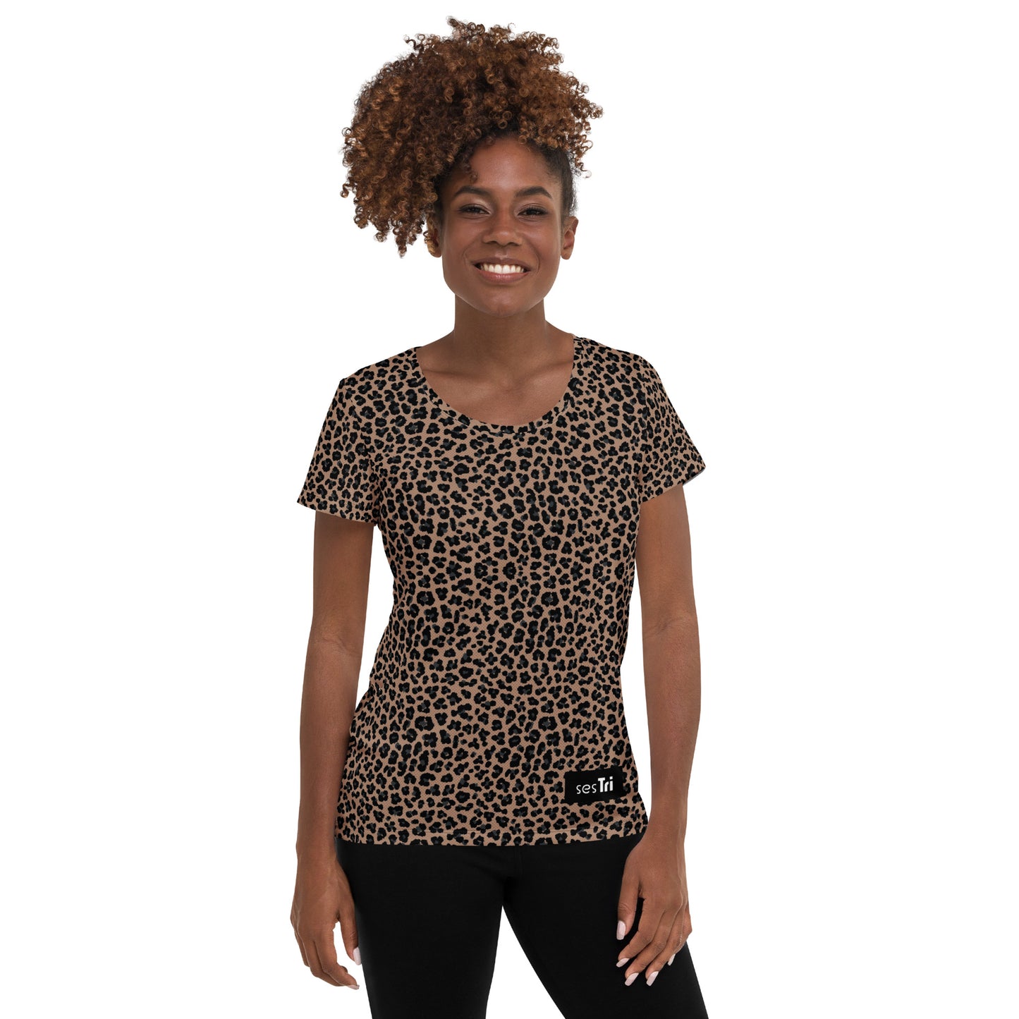 Dámske športové tričko Leopard