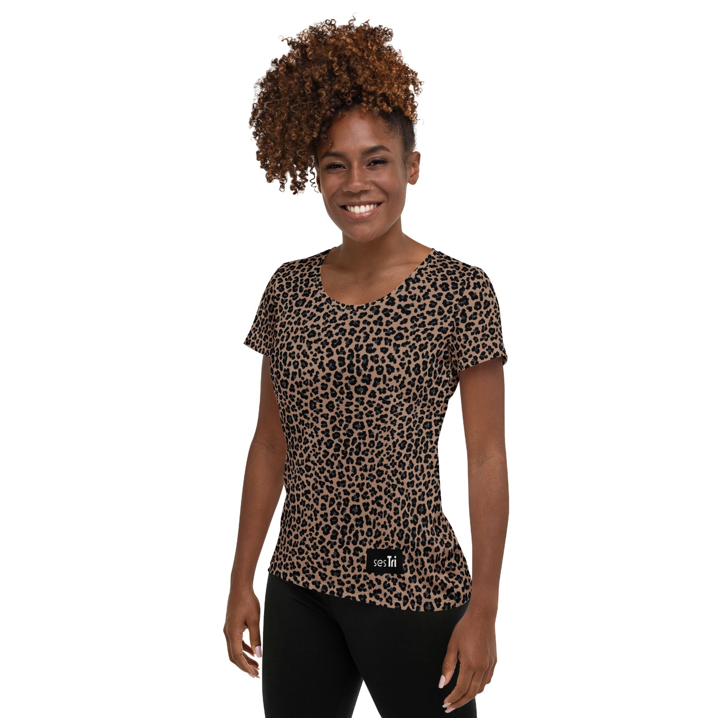 Dámske športové tričko Leopard