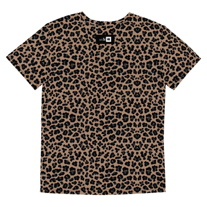 Youth Crew Neck T-shirt Leopard