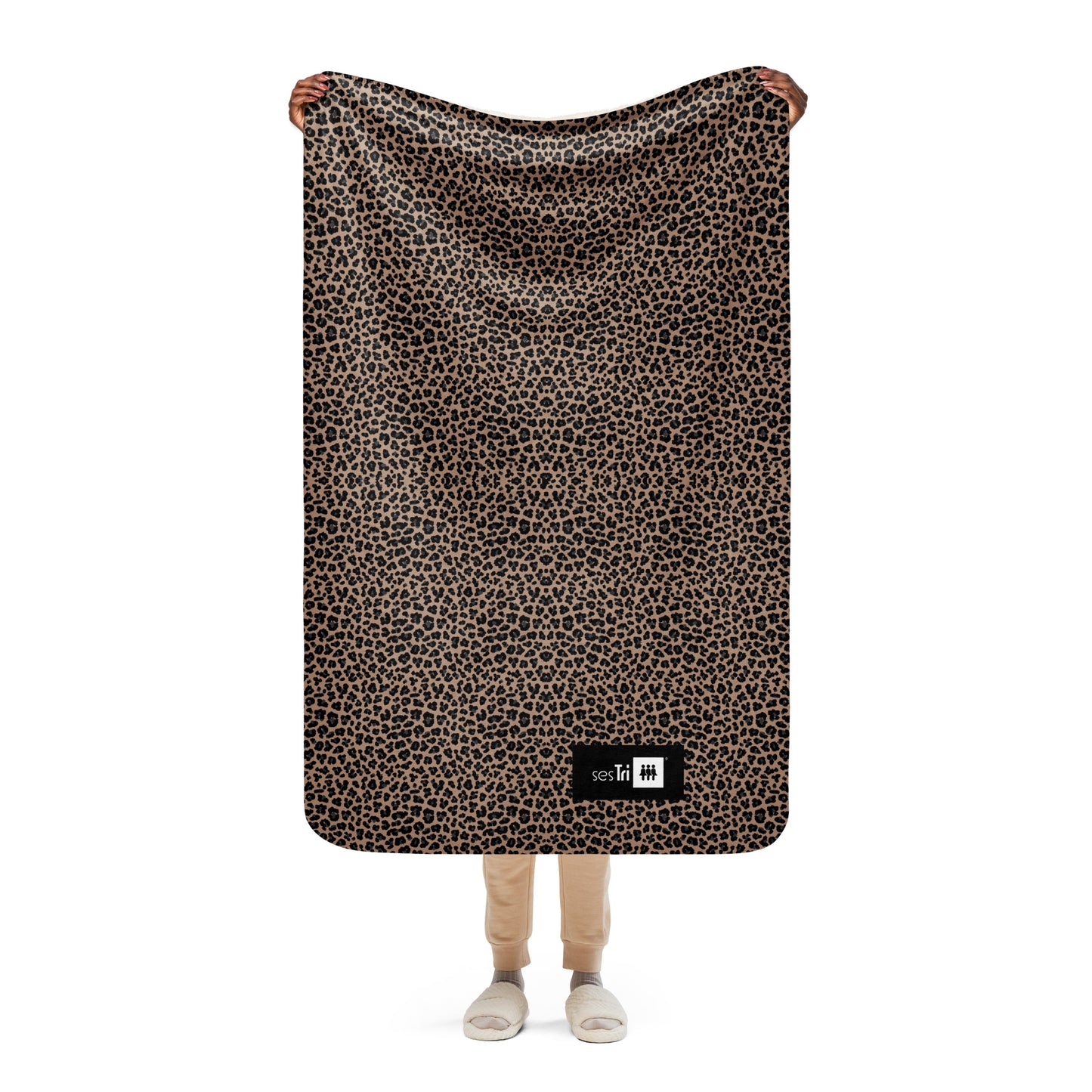 Premium Sherpa Blanket Leopard