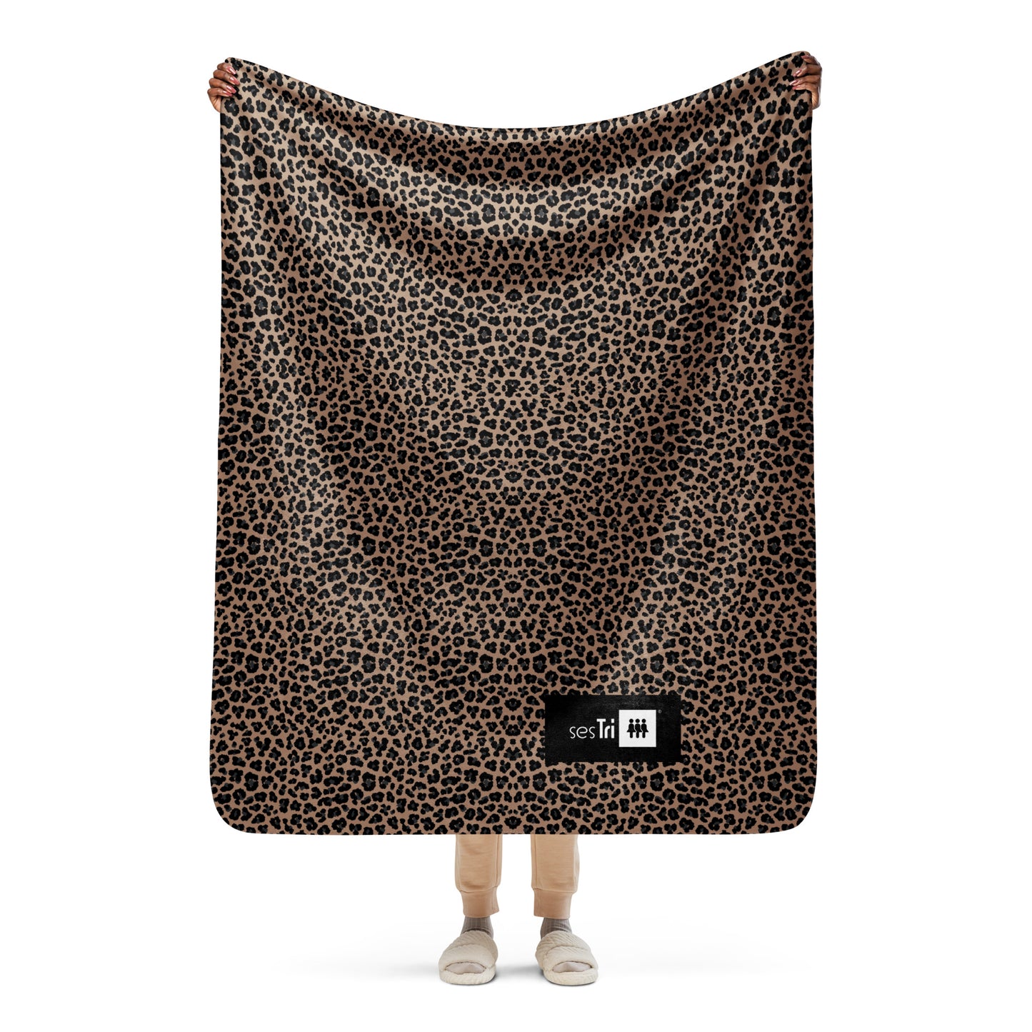 Premium Sherpa Blanket Leopard