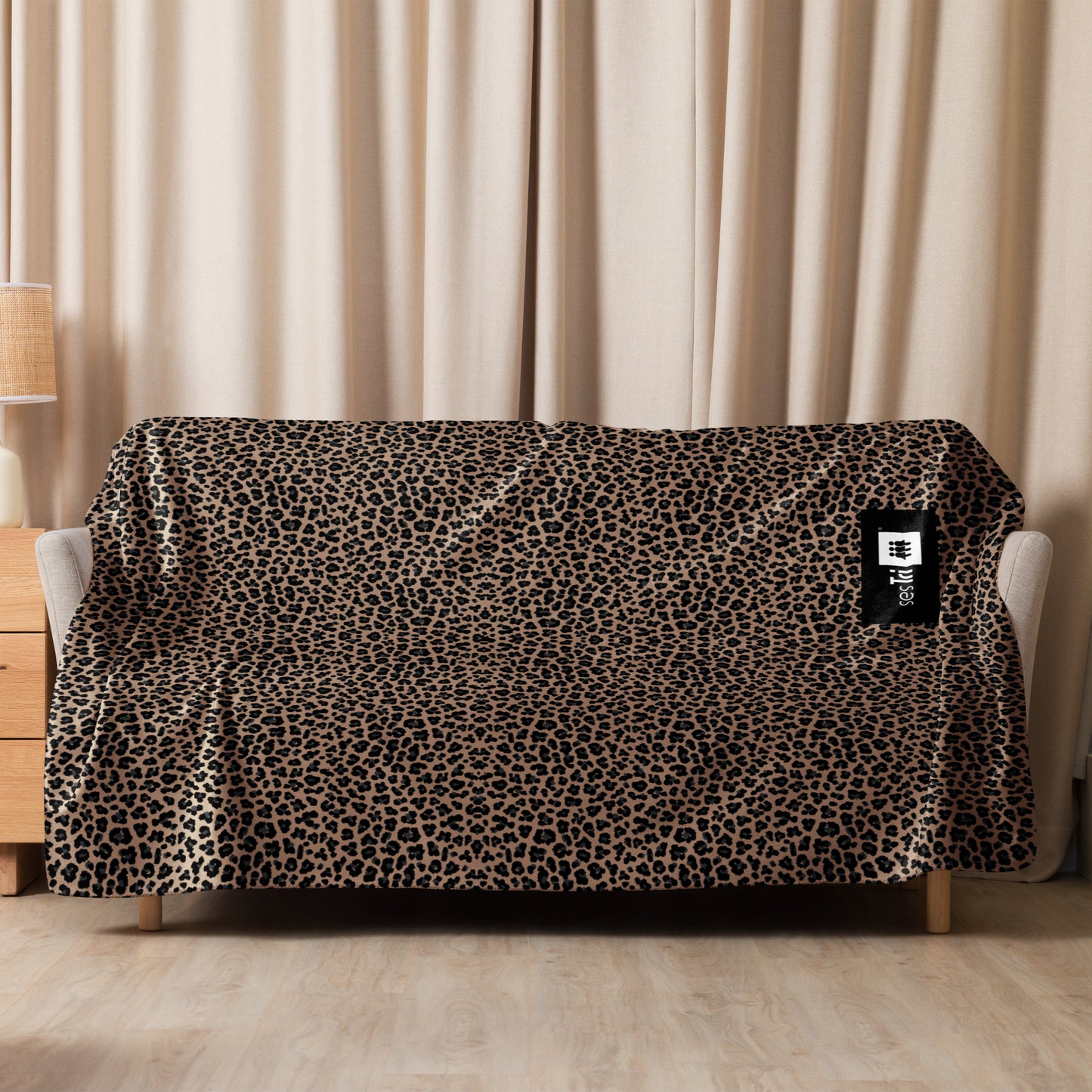 Premium Sherpa Blanket Leopard