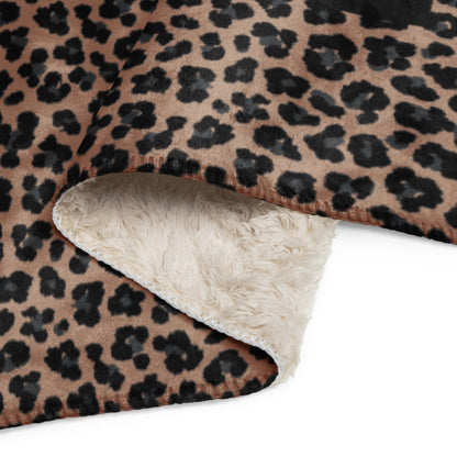 Premium Sherpa Blanket Leopard